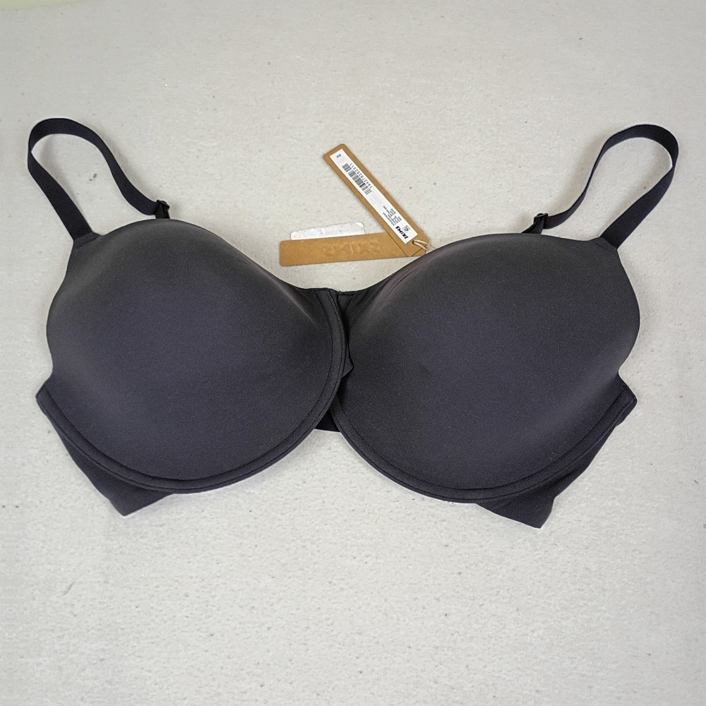 Skims Fits Everybody T-Shirt Bra Onyx Black Underwire 36DDD BR-UWR-2294 NWT